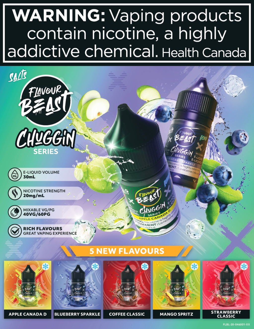 Chuggin Series E-Liquid 30mL 20mg